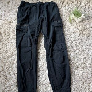 Men's Classic CSG workout athletic stretchy Black Cargo Pants